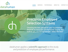 Tablet Screenshot of datahuman.com